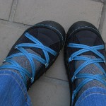 two feet in shoes